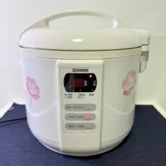 【希少完動品】象印 レトロ 花柄 炊飯器 NMD-N18Y 一升 未使用品 完品
