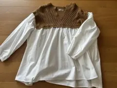 Samansa Mos2 スモッキング長袖シャツ