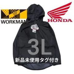 限定コラボワークマン×ホンダ イナレムプレミアム レインジャケット 3Lブラックのサムネイル