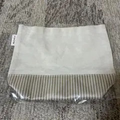 お散歩バッグ ベージュ ストライプ