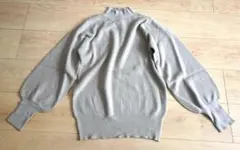 マーベラスバイピエロ　ハイネック　ニットセーター ベージュ　パフスリーブ　L