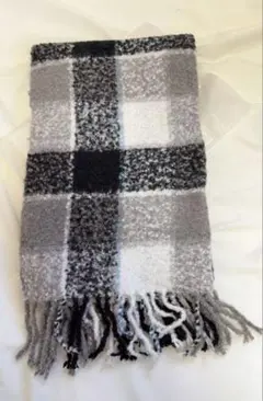 【NATURAL BEAUTY BASIC】 チェック柄マフラー