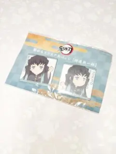 鬼滅の刃 ufotablecafe 繋がるスクエア缶バッジ 時透無一郎