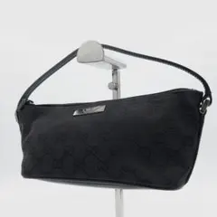 【極美品✨】グッチ アクセサリーポーチ ハンドバック GG キャンバス レザー