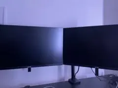 デュアルモニター一式 24.5インチ×2 アーム MSIキーボード付