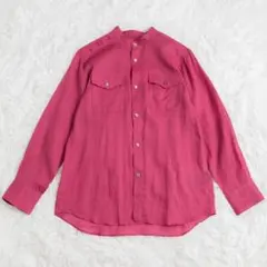 美品 IENA LA BOUCLE 25SS ラミーシアーシャツ ピンクのサムネイル
