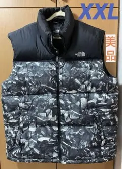 THE NORTH FACE ダウンベスト ブラック/グレー