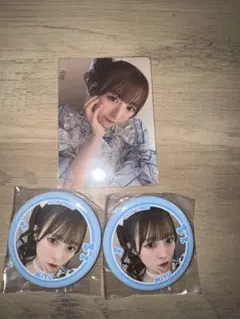 きゅーすと　CUTIE STREET 梅田みゆ缶バッジ2個とトレカセット