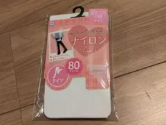 キッズ　タイツ　白　105　80デニール　防寒　発表会　保育園　学校　新品