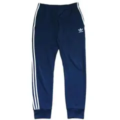 古着 adidas アディダス トラックパンツ トレフォイルロゴ ネイビー