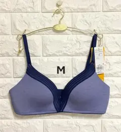 スロギー　ワオ　エンブレイス　ノンワイヤーブラジャー　ブルー/Mのサムネイル