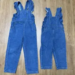 値下げ！お揃いコーデ　オーバーオール 90cm 110cm