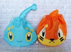 ポケモン ☆ マナフィ ブイゼル 巾着 ポーチ 2枚セット ポケモン 巾着