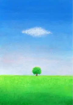 絵画 一本の木 45 Lサイズ 額縁無し 原画 - メルカリ
