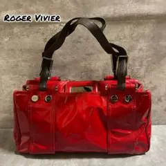 Roger Vivier パテント レザー エナメル ショルダー バッグ レッドのサムネイル