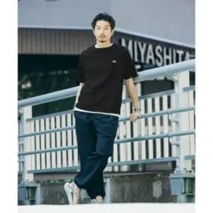 【LACOSTE】エディフィス別注 コットンリネンワッフルTシャツ白黒2枚セットのサムネイル