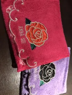 ANNA SUI ポケット付きタオル 2枚セット