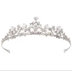 ティアラ 低め 結婚式 ヘッドドレス