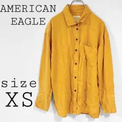 アメリカンイーグル【XS】長袖シャツ イエロー・オレンジ系 カジュアルのサムネイル