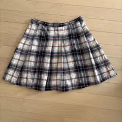 ZARA チェック プリーツスカート 13-14 164CM