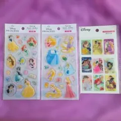 Disney プリンセス エポキシシール 2シート プリンセス3Dシール