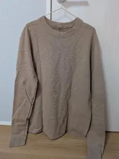 ベージュ コットン トレーナー