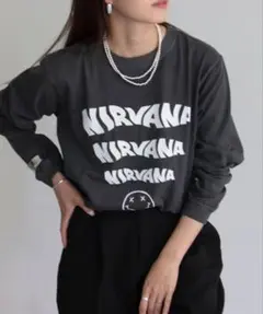 美品❣グッドロックスピード　NIRVANA ロンT ブラック
