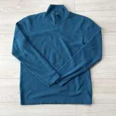 UNIQLO ユニクロ　ヒートテックフリースモックネックT サイズS ブルー　青