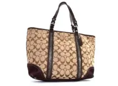 【中古品】Coach トートバッグ ベージュ/ブラウン