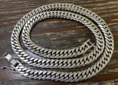 Pt850 プラチナ850 極太 6面Wカット喜平ネックレス(100g)50cm