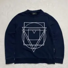 メ*7様 Forever21 スウェット 幾何学模様 ネイビー アートプリント