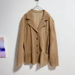 テーラードジャケット　コーデュロイ　ジャケット ベージュ