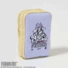 グロー　付録　スヌーピー　開いて見やすい! 側面ポケット付きスタンドポーチ