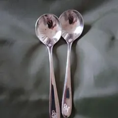 アフタヌーンティー　スープスプーン2つused