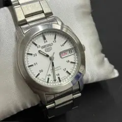 【稼働品】SEIKO セイコー5 自動巻 7S26-0400 シルバー文字盤のサムネイル