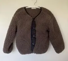 ボア素材 前開きジャケット 100cm ブランシェス 男の子 女の子