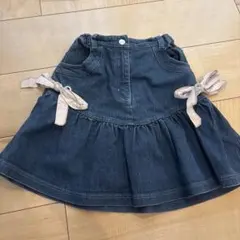 ポンポネット　デニムスカート