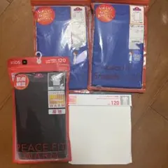 PEACE FIT スムースTシャツ & HEATTECH ４枚セット　120