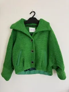 Lallia Mù グリーン ボタンジャケット