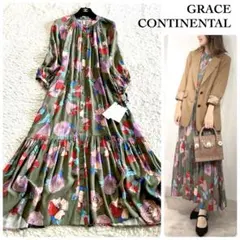 【新品 '23年】グレースコンチネンタル ボタニカルドレス フラワーワンピース
