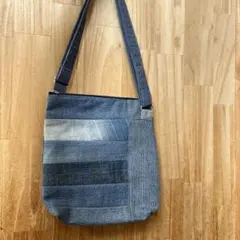 デニムリメイク　2way バッグ　ハンドメイド