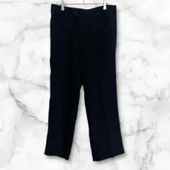 エウルキューブ　ブラック　スラックス　パンツ　LL 大きめ　ゆったり　シンプル