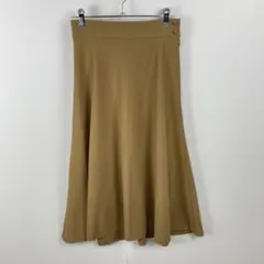 訳あり美品 monable モナブル ロングフレアスカート シンプル 上品 万能