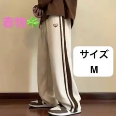 アイボリー ライドラインワイドパンツ M 男女兼用　オールシーズン対応