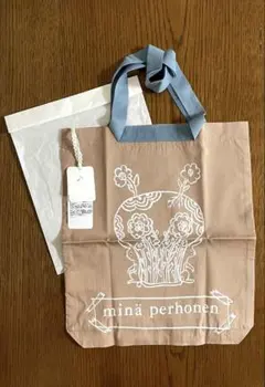 ミナペルホネン　ワンマイルバッグ　Flowery smile 店舗限定　シルク混