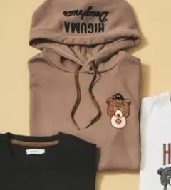 グラニフ graniph 札幌限定 ヒグマドーナツ パーカー ブラウン L