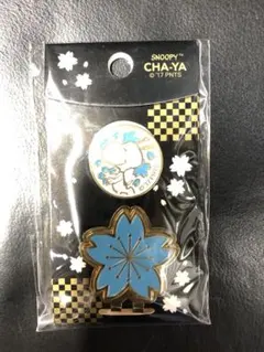 スヌーピー茶屋限定販売 スヌーピーゴルフマーカー 桜 スカイブルー