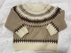 95 ノルディック柄セーター 韓国こども服 韓国子ども服 ニット セーター