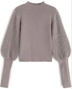 グレイル　シャギーマトンスリーブハイネックニット[kz326] ピンク　M