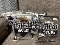 Calbee ポテトチップス　うすしお&のりしお　4袋のサムネイル
